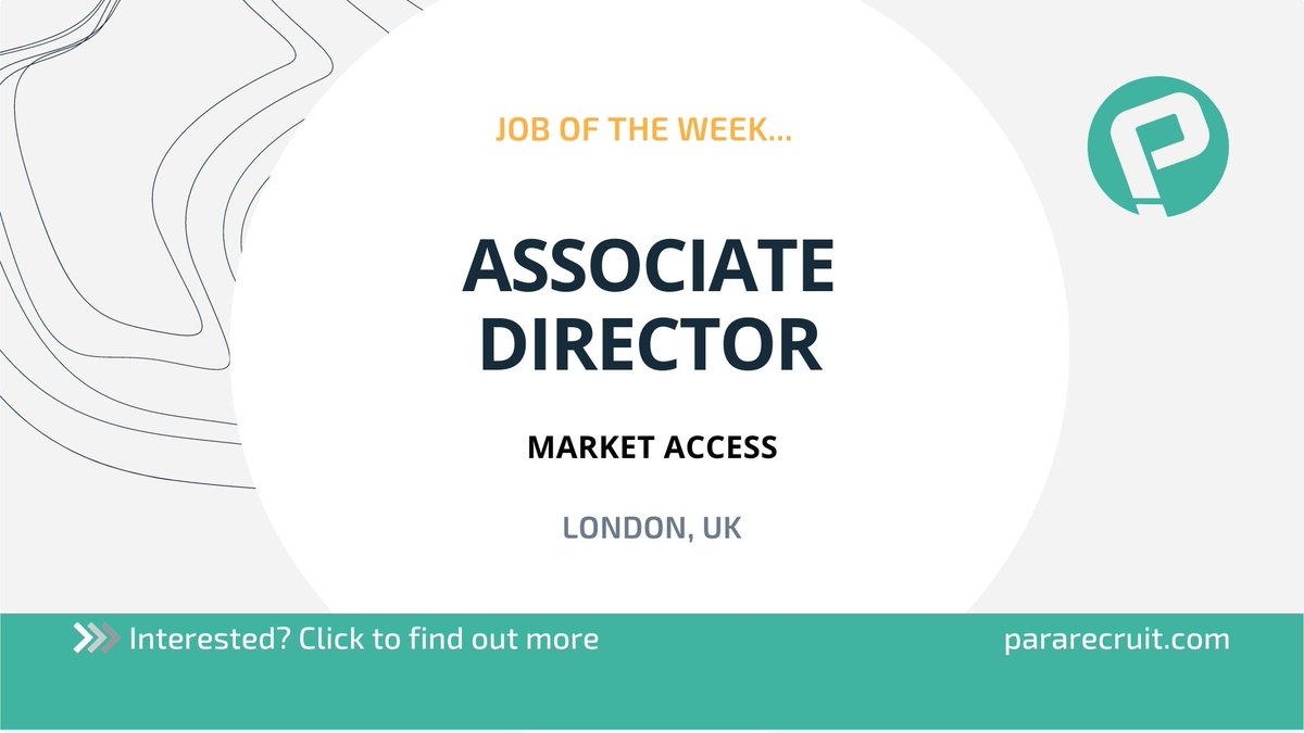 ParamountRec's tweet photo. Job of the week!

This role is open for the UK and EU citizens.

To find out more visit: https://t.co/LyMSsumzzA 

Or for more information on this exciting opportunity or visit our website for similar roles: https://t.co/Oqy151fmyz 

#marketaccess #lifesciences #genetherapy https://t.co/eToReepy3M