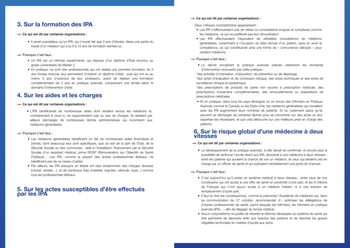 jordanjolys's tweet photo. Merci à l’@OrdreInfirmiers de se positionner concernant les fake news distillées depuis plusieurs semaines sur les IPA. Ces documents sont à faire circuler de manière massive afin de rétablir des éléments factuels https://t.co/3HMQoSBprX