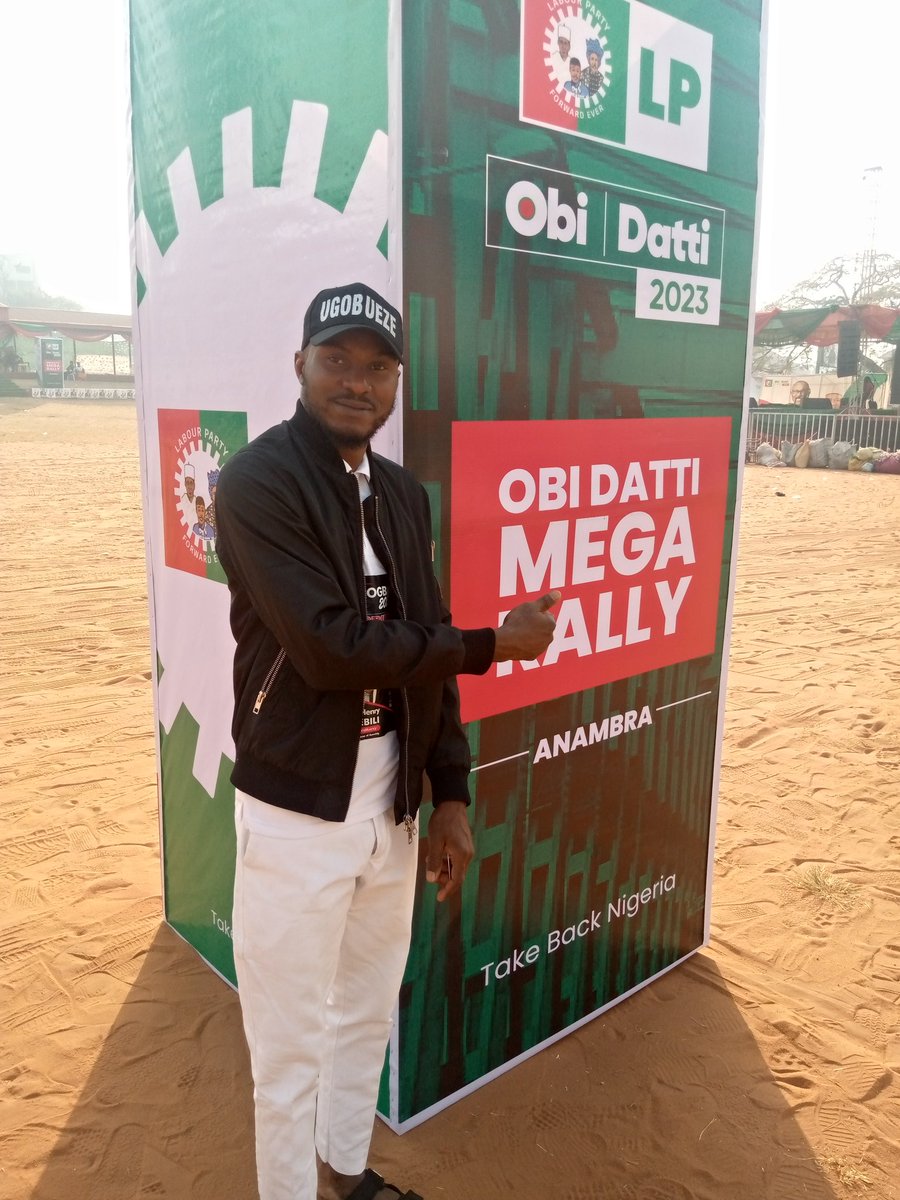 IconicNino's tweet image. We gather dey at #Obidatti023 Anambra Mega rally happening Live at, All Saints Cathedral field Onitsha. @VeeTyno

My #OneVote for #Obidatti023.
#PeterObiInAnambra
#PeterObiInOnitsha
#PeterObi4President2023
