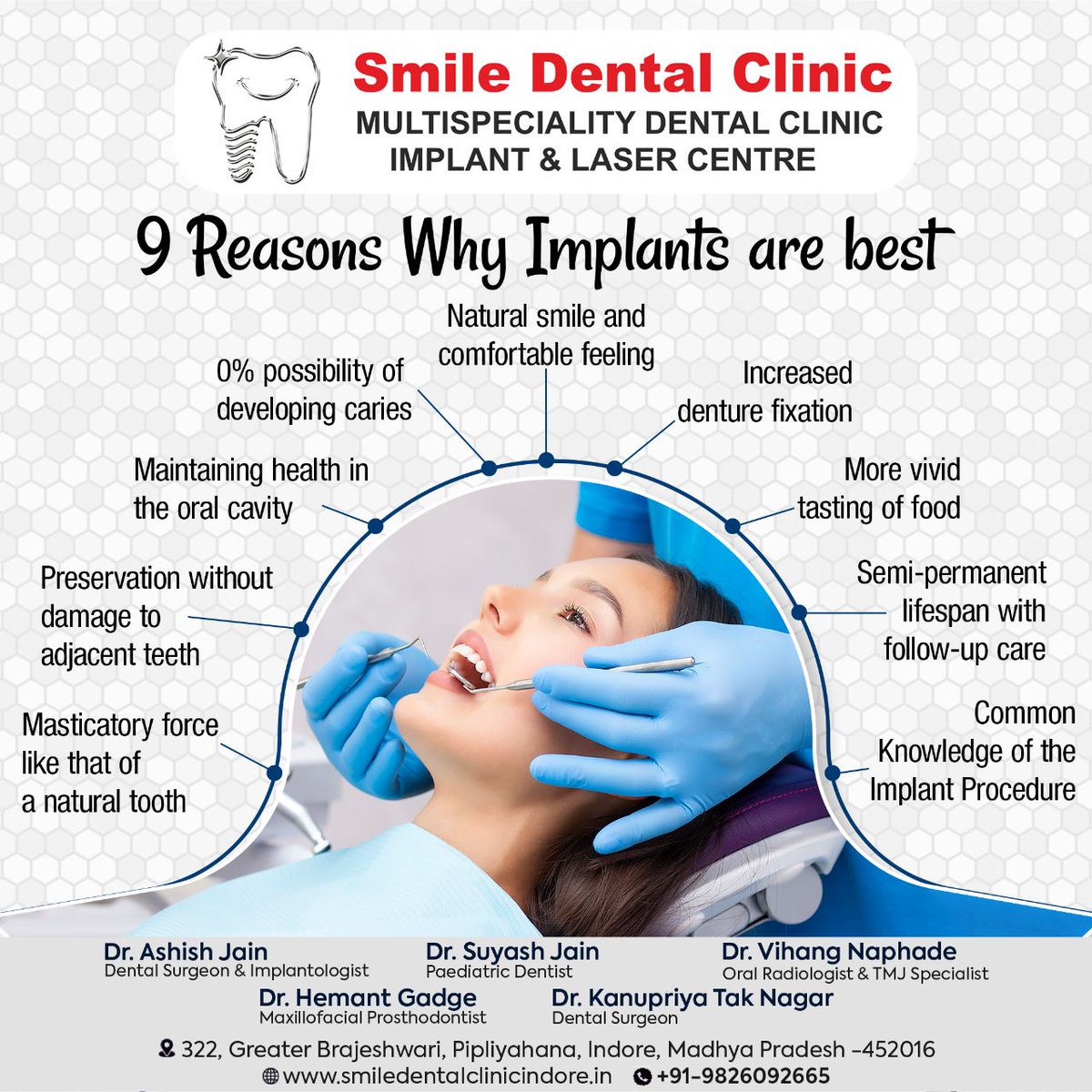 SmileDentalInd's tweet image. 9 Reasons Why Implants are best
.
.
.
Visit:- smiledentalclinicindore.in/treatments/den…
.
.
.
.
#DentalImplants #TeethImplants #ImplantDentistry #ToothReplacement #DentalImplantCandidate #DentalImplantExperience #DentalImplantAftercare #smiledentalclinic #indore