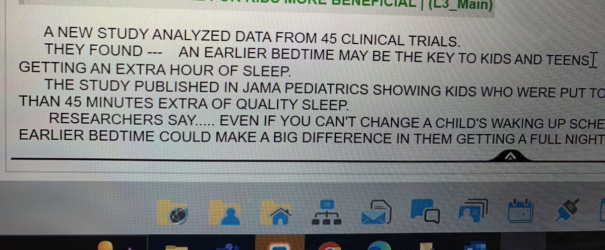 Breaking news… if you put your kids to bed an hour earlier, they will get more SLEEP 😴!! Yes, I read this in our health block 🤦‍♀️. People were paid to research this topic!