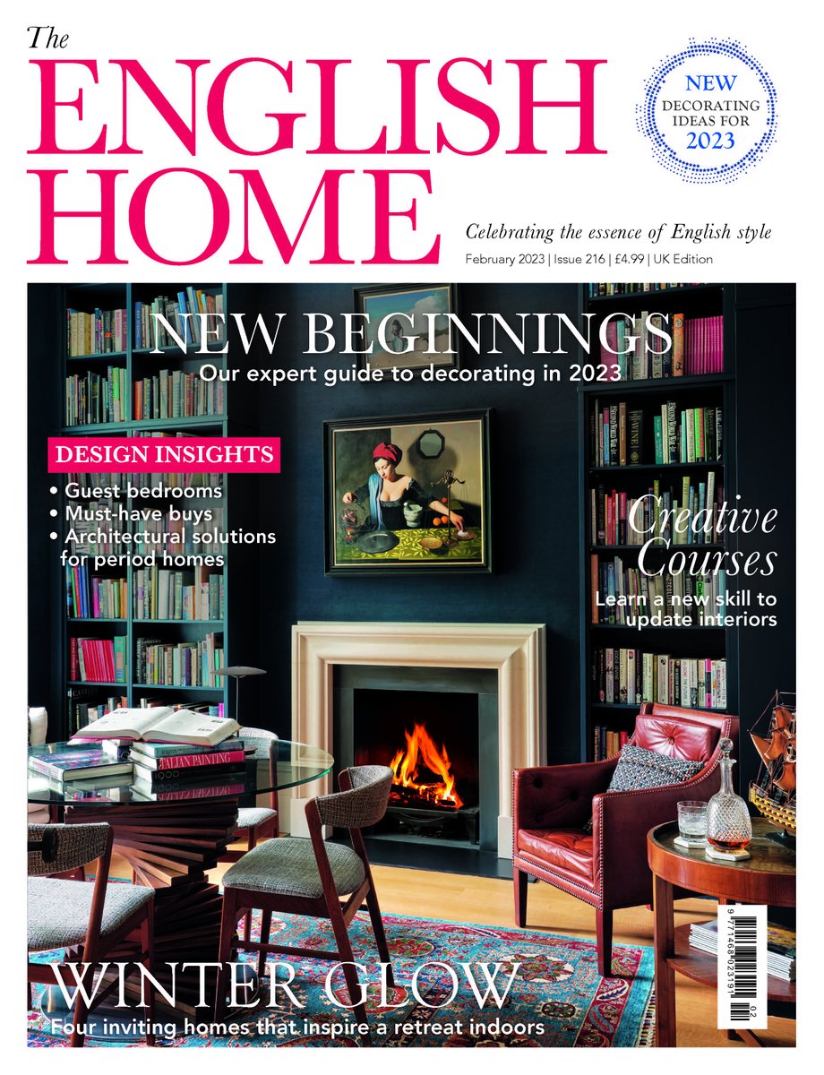 Two of my paintings featured on the English Home magazine front cover
