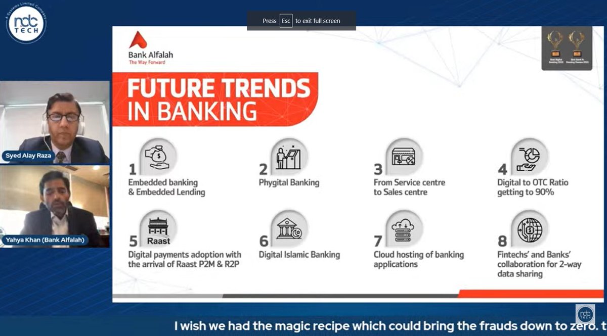 NutshellGroup's tweet image. &quot;Digital lending will be a trend adopted by many banks in near future.&quot; Muhammad Yahya Khan, Group Head Digital Banking, @BankAlfalahPAK 

#Ndctech #BankingTech #BankOfTheFuture