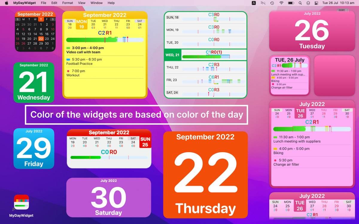 MyDayWidget's tweet photo. My Day Widget is also available on macOS! See your todos, your calendar/reminder in notification center. 

Keep the app active (on dock) will make info on widgets up to date

Download on the App Store - https://t.co/G6QEtoX7T6

#macOS #macWidget #notificationcenter #ventura https://t.co/GbMaww6InT