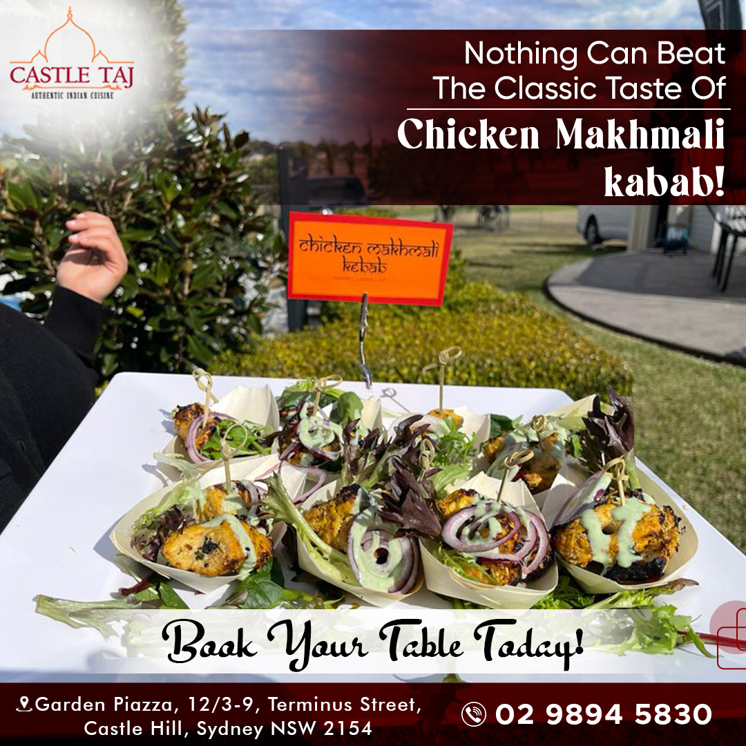 NOTHING CAN BEAT THE CLASSIC TASTE OF Chicken Makhmali kabab!😋😋

ORDER NOW!

☎️ Call: (02) 9894 5830

#CastleTaj #CastleHill #MakhmaliKebab #gourmetfood #offeravailable #takeawayfood #hurryup #grabtheoffernow #castlehills #sydney #australia #cravings #cateringevent #catering