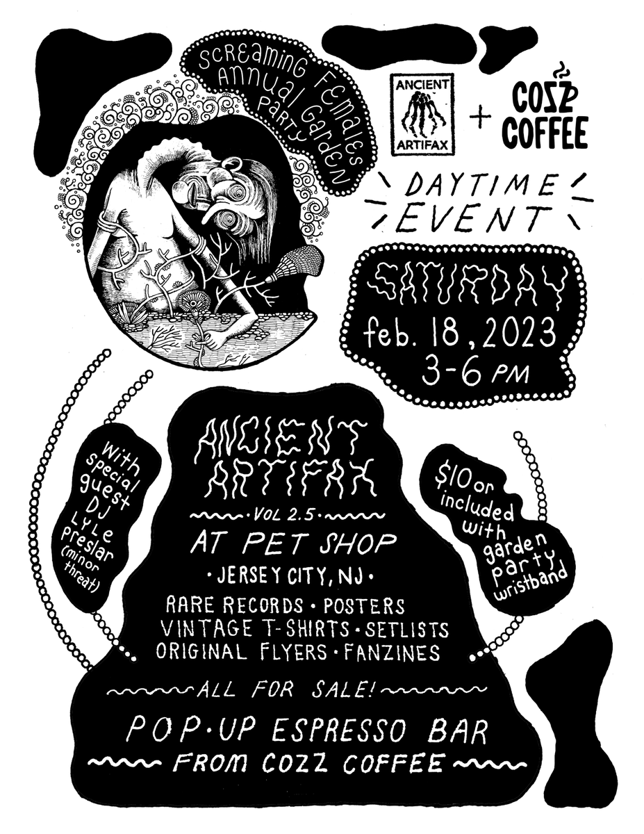Rare Records! Posters! Vintage T-Shirts! Pop Up Espresso Bar!

Ancient Artifax will be doing a Pop Up at Pet Shop on Feb 18 from 3-6pm as part of this year's Garden Party. $10 to enter or FREE with a 2 Day Garden Party Wristband!

Get tickets at gardenpartyfest.com