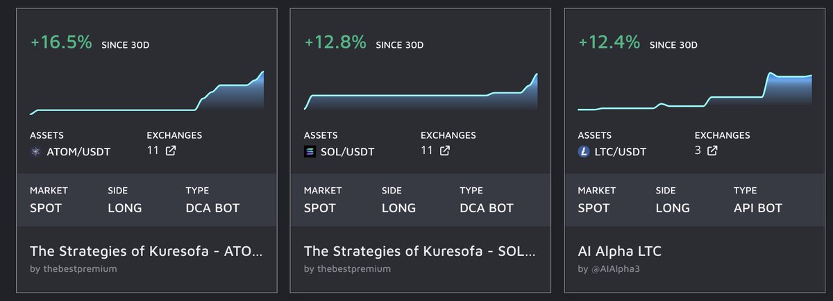 ape_indicators's tweet photo. @Mizar_com 1) The Strategies of Kuresofa - ATOM strategy 
2) The Strategies of Kuresofa - SOL strategy 
3) AI Alpha LTC 

🙏🏼 https://t.co/HMA3yJwKuM