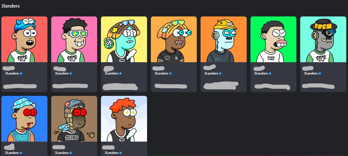 I swept five 3landers by today, and now I have a total of 10 3landers! I've really liked this project, especially the art, like a carton called Simpson.<a href="/3LandersNFT/">3Landers 👀</a> 

#NFTCommunity 
#NFT 
#3landers 
#Ethereum 
#Bullish