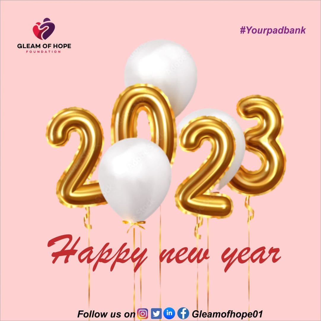 Happy New Year ❤️

#Gleamofhope #pad #padbank #motivate #assist #care #educate #guide #thegirlchild  #endstigmatization #smile #feelgood #stophate #give  #healtheworld