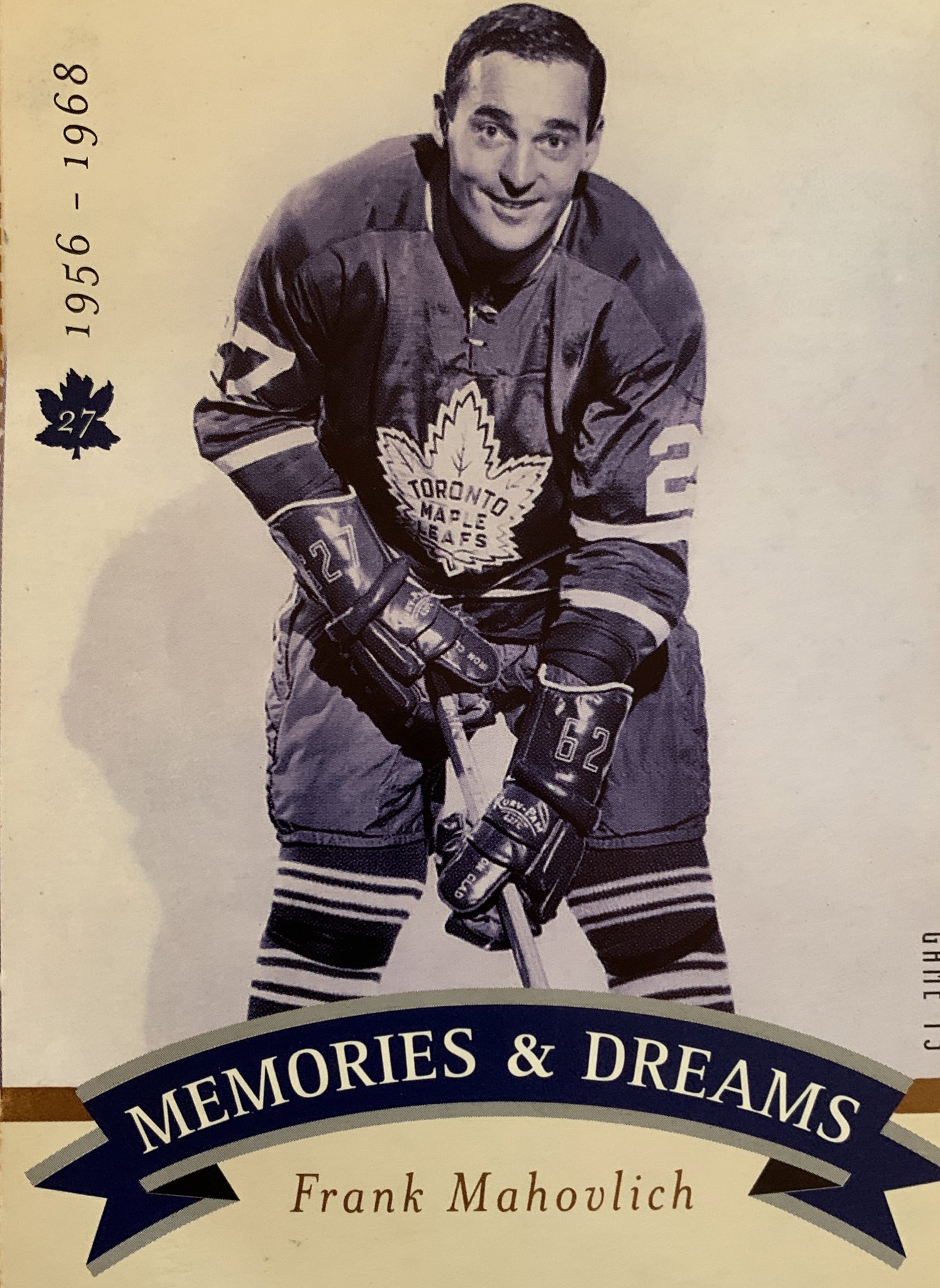 Happy 85th Birthday Frank Mahovlich a.k.a The Big M - born January 10, 1938     !  