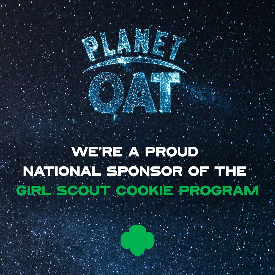 We are proud to announce that we are serving as a national sponsor of the 2023 <a href="/girlscouts/">Girl Scouts</a> Cookie Program! Because nothing goes together better than oatmilk and cookies.🥛🍪 ⁠#PlanetOatxGirlScouts
