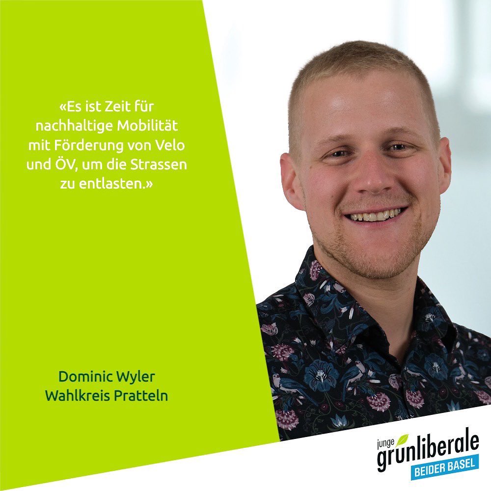 jglpBLBS's tweet photo. Wir stellen unseren Kandidaten für die #Landratswahlen 2023 aus dem Wahlkreis Pratteln, Dominic Wyler, vor. 🤗
Dominic ist 1991 geboren und ist Verkehrsplaner. 🚴🏻🚃
Gib auch du den Jungen eine Chance und wähle Dominic!
#LRW23 #EsistZeit #TeamBallmer https://t.co/roqISxFcRb