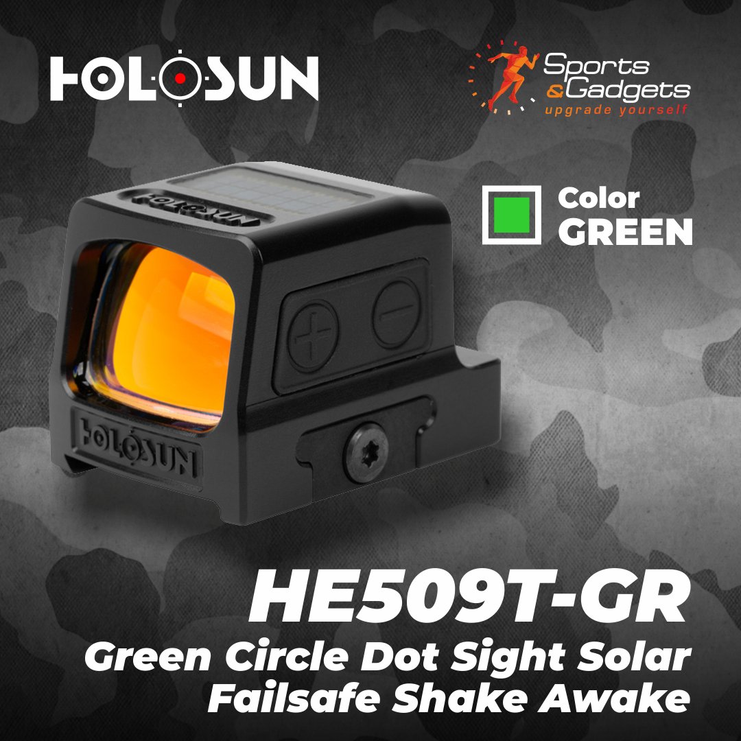 SportsandGadget's tweet photo. Holosun HE509T-GR Green Circle Dot Sight Solar Failsafe Shake Awake
To buy: https://t.co/gJxDSCkfUz
#holosun #greendot #greendotsight #greendots #greendotcorner #GreendotOptic #huntingseason #huntinglife #huntingday #huntinggear #Sportsandgadgets #Smartoutdoors #wearable4u https://t.co/wG7sQzRBaw