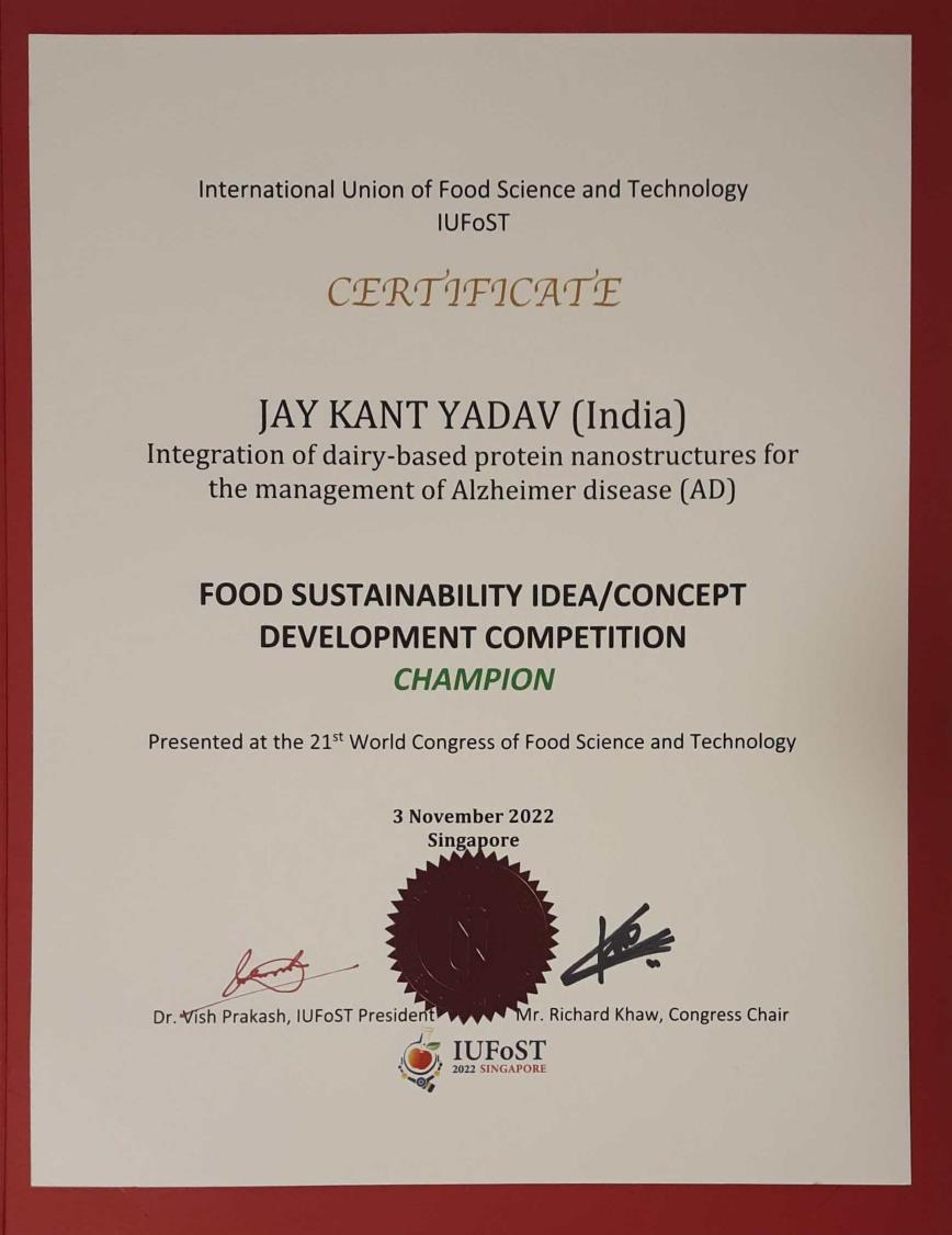 _nikhilkr's tweet photo. Congratulations sir, 
@DrJayKantYadav1 @CURajasthan 
#Alzheimers #foodsustainability https://t.co/xoGGxDqCnE