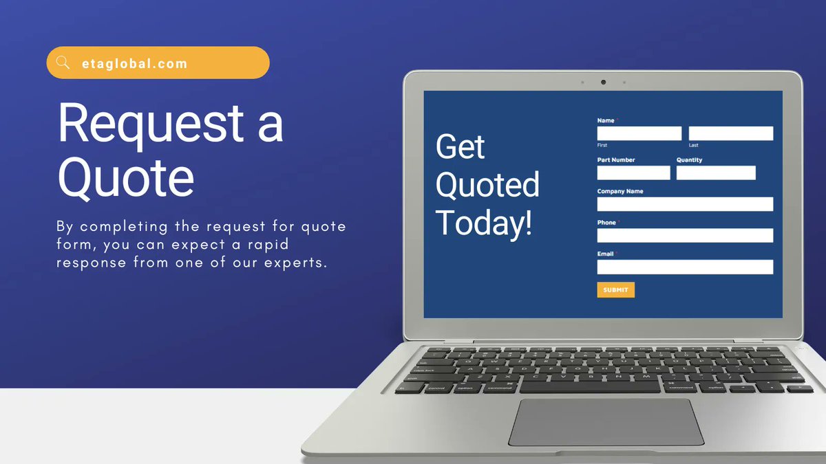 etaGLOBAL_LLC's tweet image. Request a Quote Today with One Click! 👆 Visit etaglobal.com to get started
#etaGLOBAL #Quote #RequestQuote #Fast #Easy #aerospace #defense #supplychain #parts