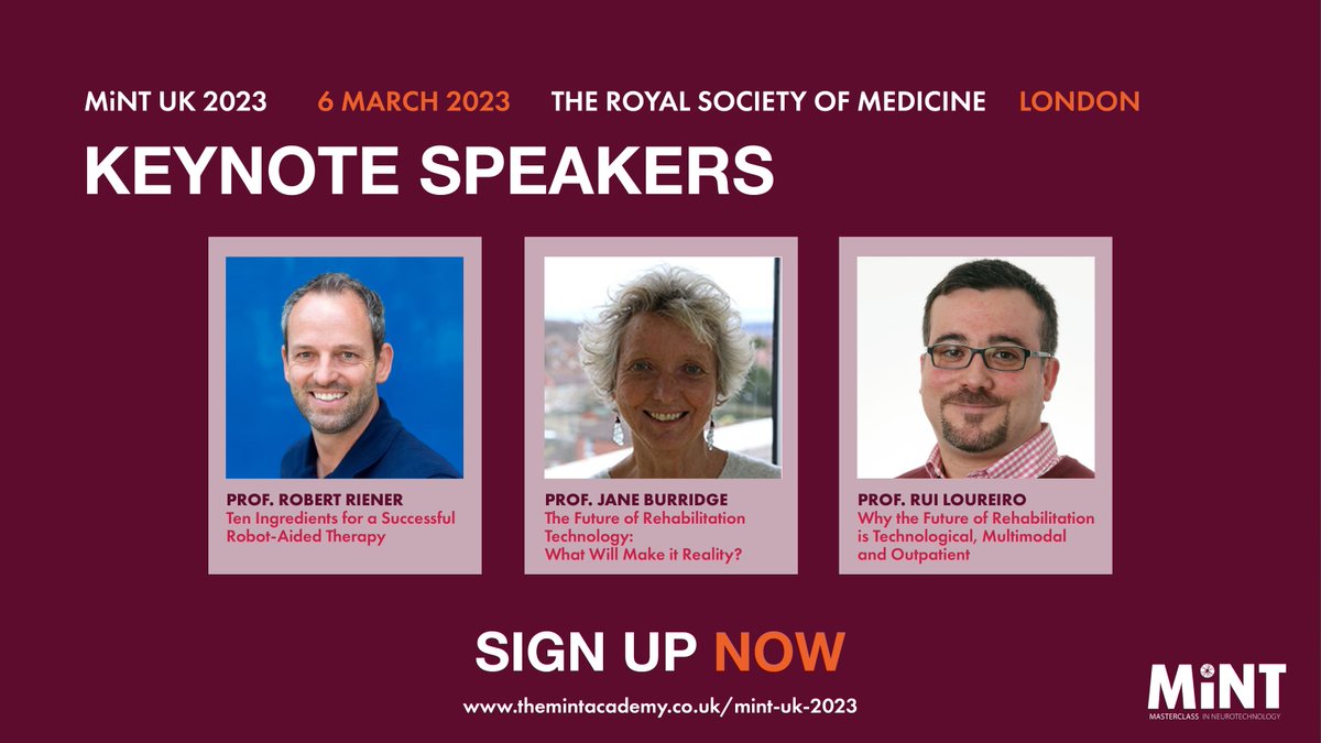 The MiNT Academy: Masterclass in Neurotechnology (@mint_hobbs) on Twitter photo ⏰ There are just 5 days left of our EARLY BIRD SALE! ⏰
Join us at MiNT UK 2023 conference on Integrating Neurotechnology Research and Clinical Application at <a href="/RoySocMed/">The Royal Society of Medicine</a> London on 6 March.
themintacademy.co.uk/mint-uk-2023
#mintuk2023 #mint ⏰ There are just 5 days left of our EARLY BIRD SALE! ⏰
Join us at MiNT UK 2023 conference on Integrating Neurotechnology Research and Clinical Application at <a href="/RoySocMed/">The Royal Society of Medicine</a> London on 6 March.
themintacademy.co.uk/mint-uk-2023
#mintuk2023 #mint