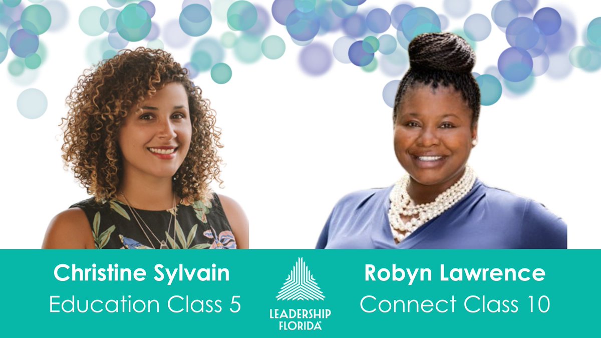 LeadershipFla's tweet photo. Christine Sylvain (#EducationClass5, #GulfstreamRegion) and Robyn Lawrence (#ConnectClass10, #GulfstreamRegion) were nominated for the 2023 Ascencion Awards by @blackchamberpbc. Congratulations! 👏👏 https://t.co/nGxha8y1kM