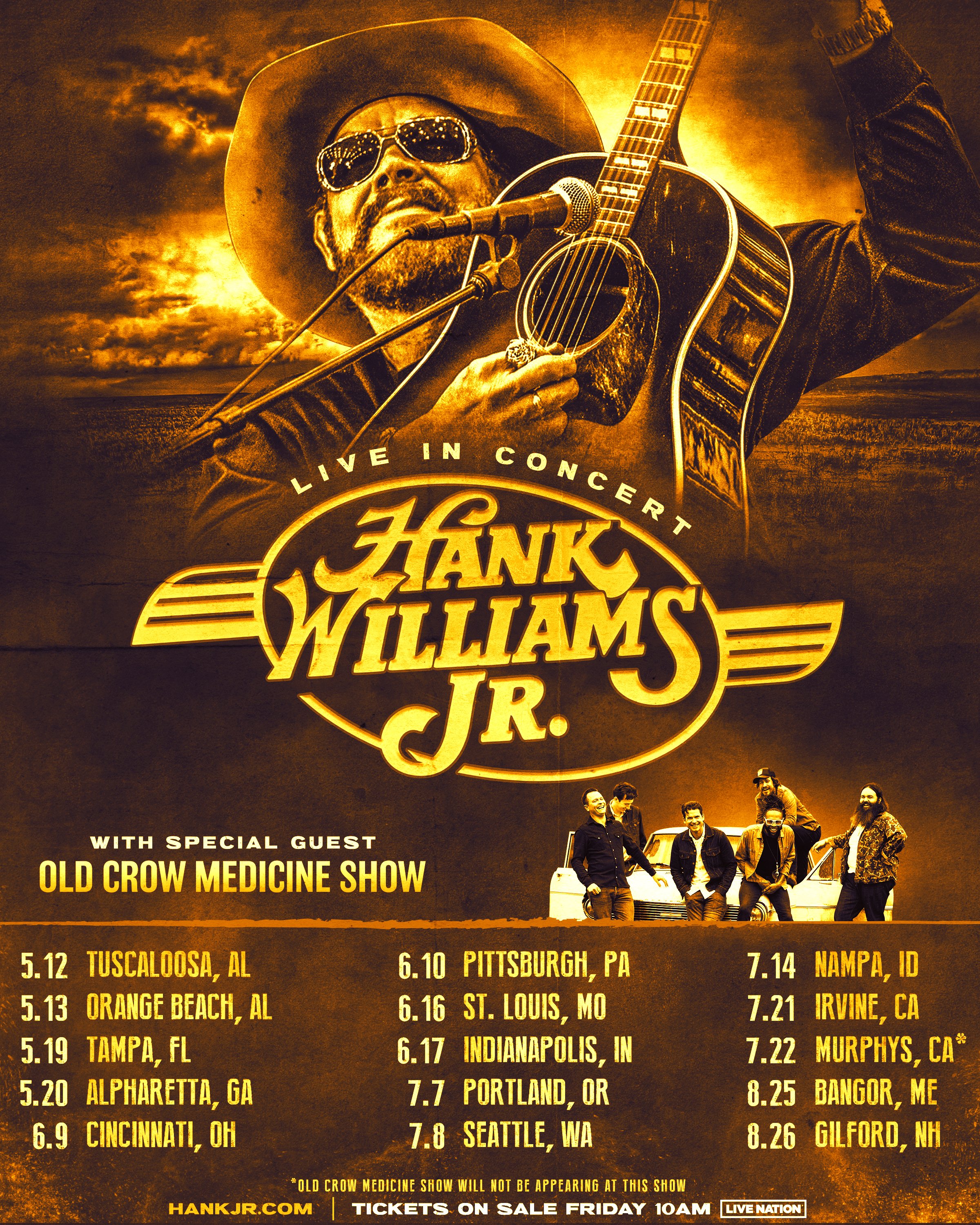 Hank Williams Jr 2024 Tour Merchandise Get Your Exclusive Gear Now!