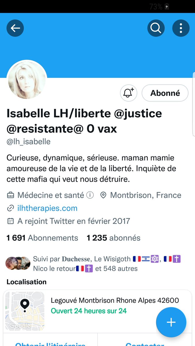 Oyez oyez braves gens. Elle a besoin d'un petit coup de pouce pour l'encourager. C'<a href="/lh_isabelle/">Isabelle LH//liberte @justice @resistante@ 0 vax</a>. On s'abonne et on RT svp. FB garanti ? Ensemble on est plus fort toussa toussa. Merci par avance 🤗
