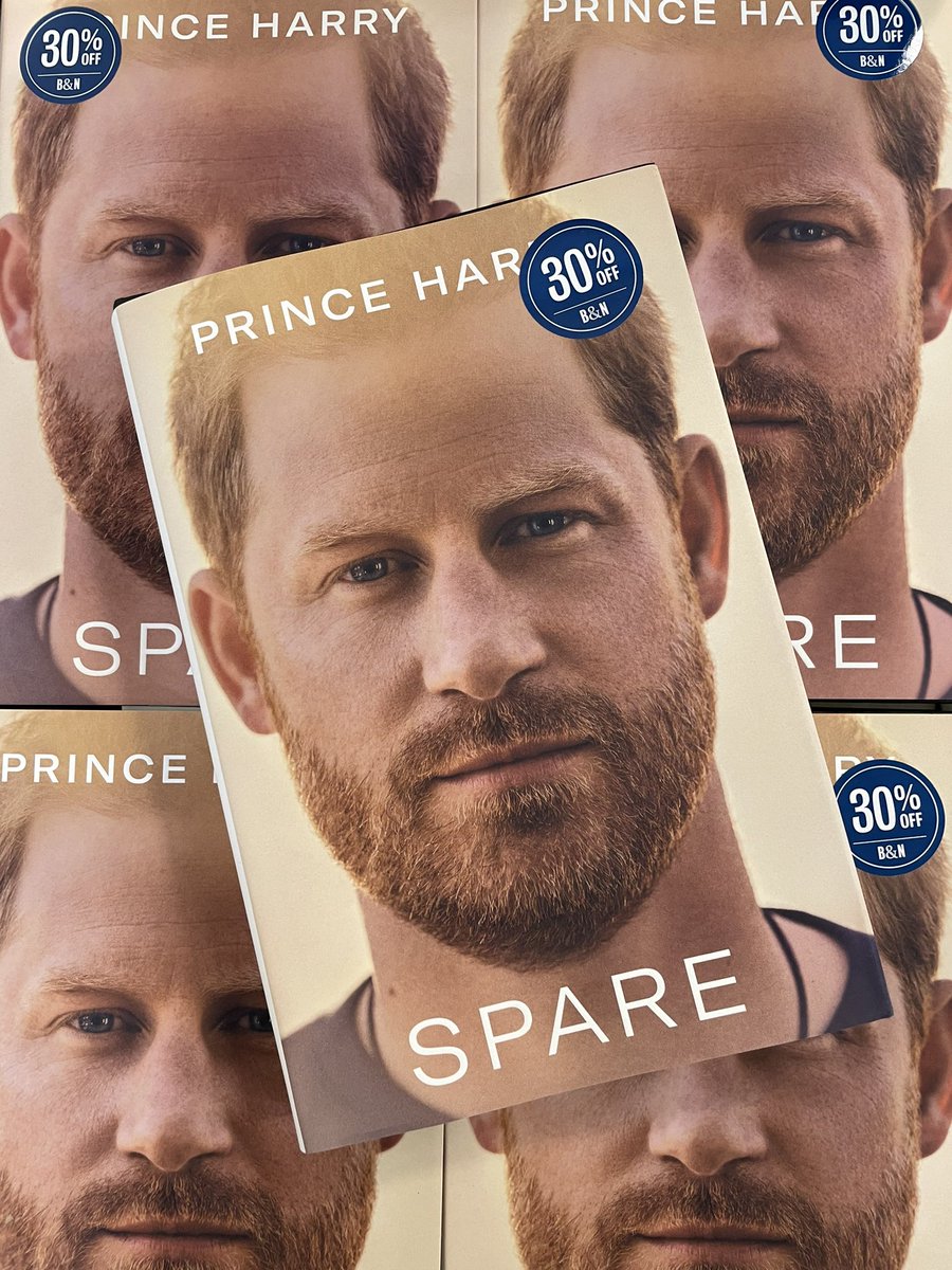 Spare by Prince Harry is in stores today. After so many leaks and interviews we can finally read the book ourselves. In his own words. And it’s 30% off! #PrinceHarry #SparebyPrinceHarry #booktwt #book