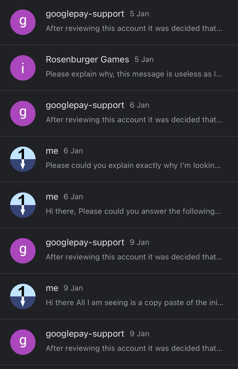 NumberDropApp's tweet image. I can’t get any help from @GooglePay support. I’m trying to work out the reason why I failed verification when I did everything right and I get the same generic message again and again. I’ve been providing apps users enjoy on google play for 7 years, how can I continue?