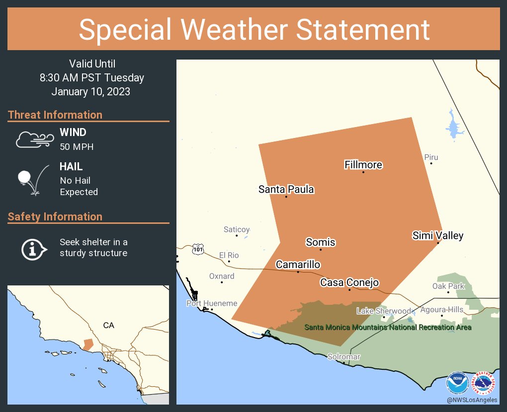 Nws los angeles on twitter a special weather statement has been