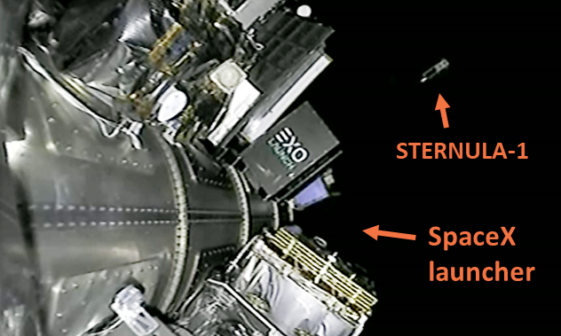 Sternula-1 is world's first commercial AIS 2.0 / VDES satellite. This image is the final glimpse of Sternula-1 leaving the @SpaceX vehicle on 3rd January 2023, before we were left with radio communication only for the rest of her lifetime...
#space #AIS #VDES #dkrummet #blaadk