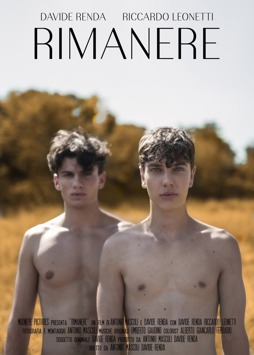 daviderenda's tweet photo. È con gli occhi lucidi per l’emozione che posso finalmente annunciare l’uscita del cortometraggio “Rimanere”, mia prima esperienza alla regia e sceneggiatura, con soggetto originale ispirato al mio romanzo “Lasciami Essere La Tua Lucciola”. https://t.co/ZVRRDHHHX1