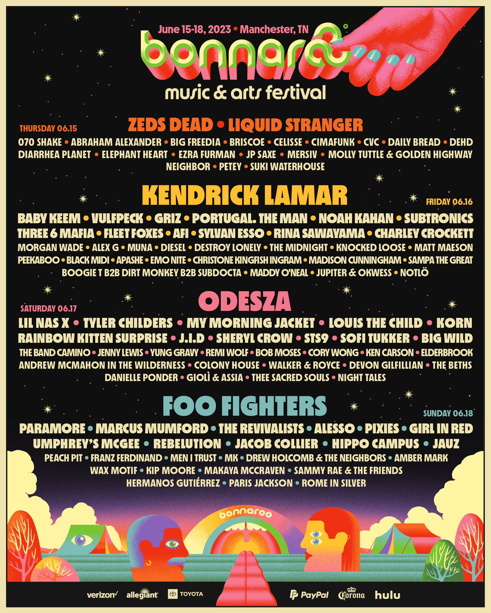 Foo Fighters on Twitter "We're headed to the Bonnaroo farm June 18th