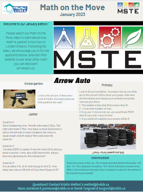 Check out the January edition of Math on the Move with Arrow Auto. Let's explore how math is used by David, an amazing mechanic. Click the link for the video and canva!
canva.com/design/DAFVZmu…