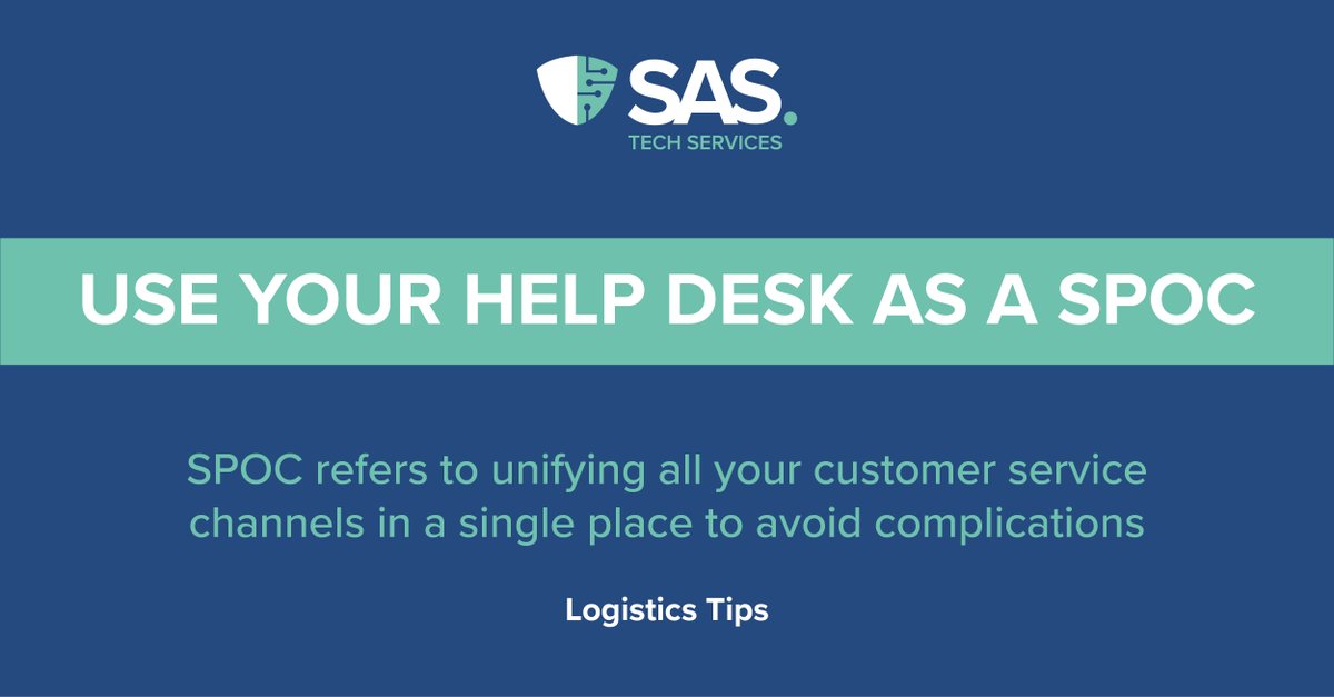 SASTechServices's tweet image. #ServiceDeskSupport tips: use your help desk as a SPOC 🎧 

#SPOC stands for Single Point of Contact and refers to unifying all your customer service channels to avoid complications. 

Our fully managed #ITSupportDesk offers this all in one place 🙌