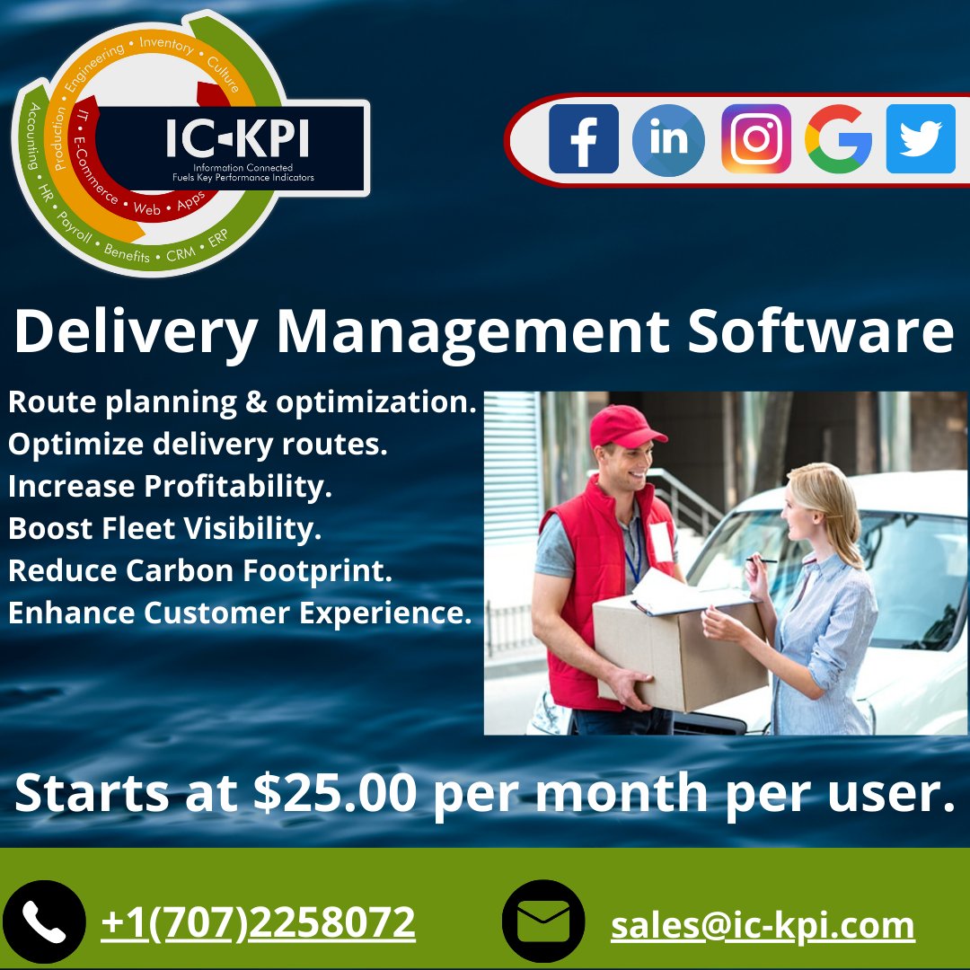 ic_kpi's tweet photo. #RouteManager #routemanager #Delivery #safedelivery #bestdeliverysoftware #ICKPI #shortesttimedelivery #stressfreedelivery #moderndelivery #Business #BestERPSoftware #ERPSoftwareProviders
For More Details:-
.
IC-KPI
.
tel:+1(707)2258072
.
https://t.co/IPqYqVM4Fx https://t.co/5qumwU6UJd