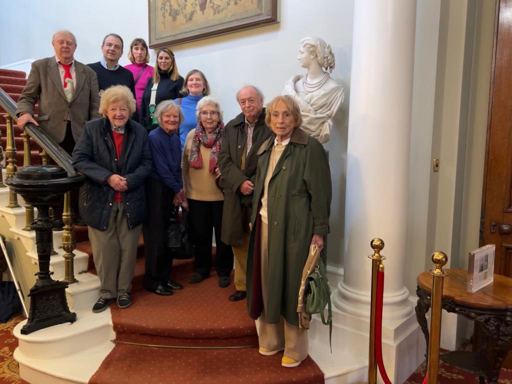 FrancoBritSoc's tweet photo. Today members of @FrancoBritSoc visited Camden Place for a day of fascinating talks and tours as part of a week of commemorations for 150th anniversary of the death of Napoleon III who was exiled at Camden Place and died there on 9th Jan 1873 https://t.co/7wRnruJ1KV