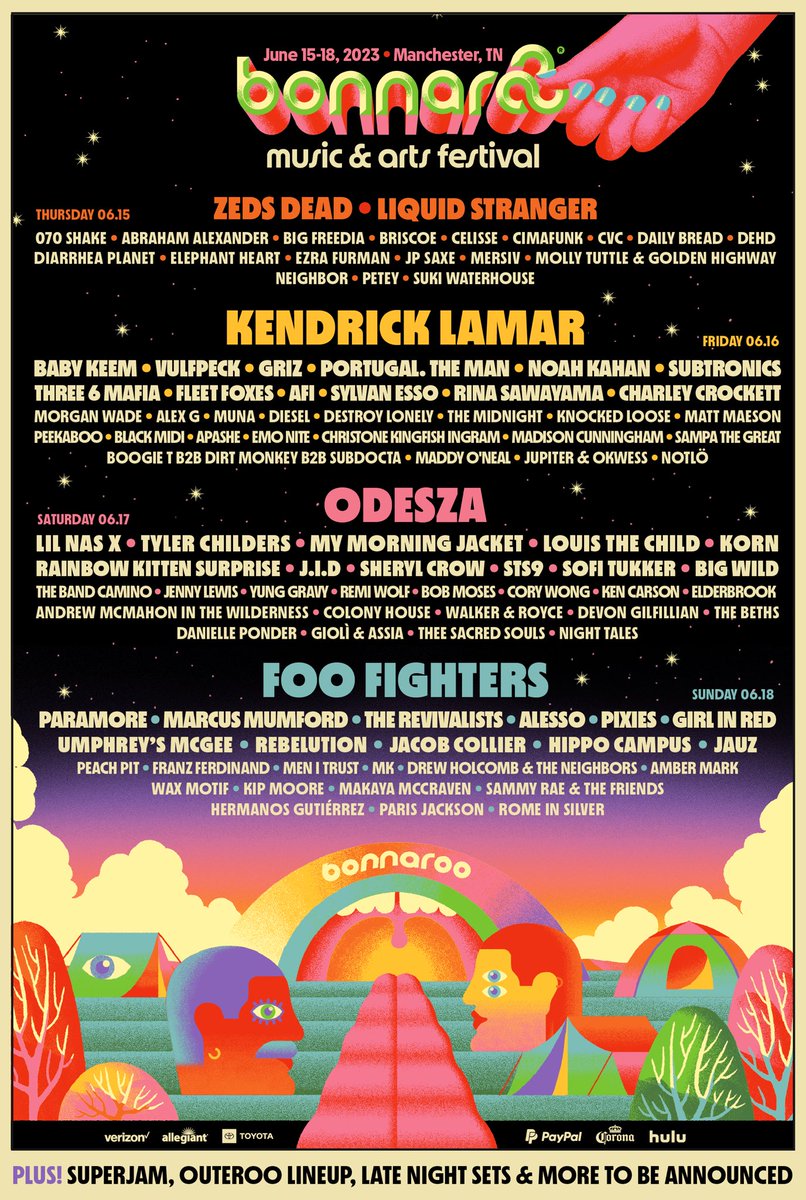 WE’RE COMING BACK TO BONNAROO!