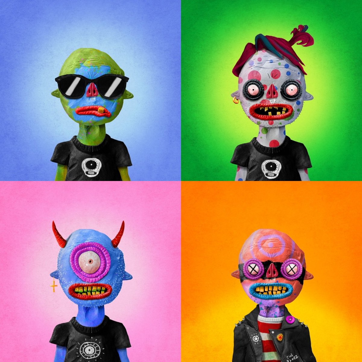 If anyone is looking to collect some unique handmade art I'd recommend checking out <a href="/TokBLOKK/">TokBLOK</a>'s work using clay. His 10k pfp/future claymation collection is <a href="/THETOKSNFT/">T O K S</a> 🔥 crazy beings! 🌌👽

#NFTs #NFTCommunity #wearetoks #toksnft #Toks #clay