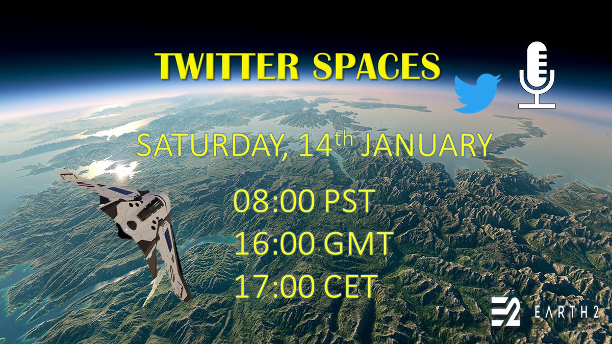 ‼️We had so much fun the last time, we decided to do it again! 
We want to invite you to the next #Earth2 spaces. 🎉🤩
Discuss with us or simply listen about anything E2 related. Tell your friends and set a reminder ‼️
x.com/i/spaces/1vAxR…