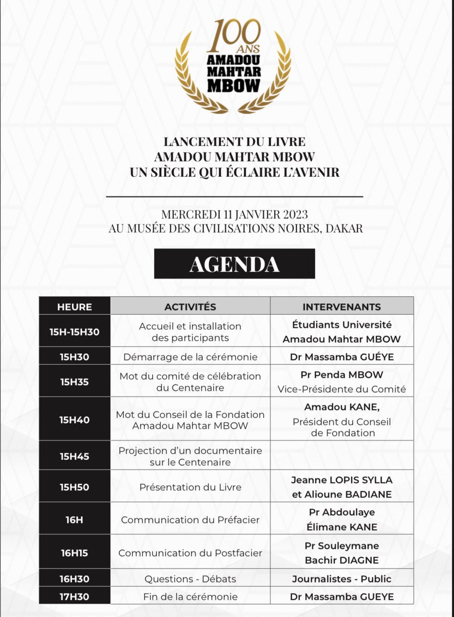 Amadou-Mahtar Mbow tweet media