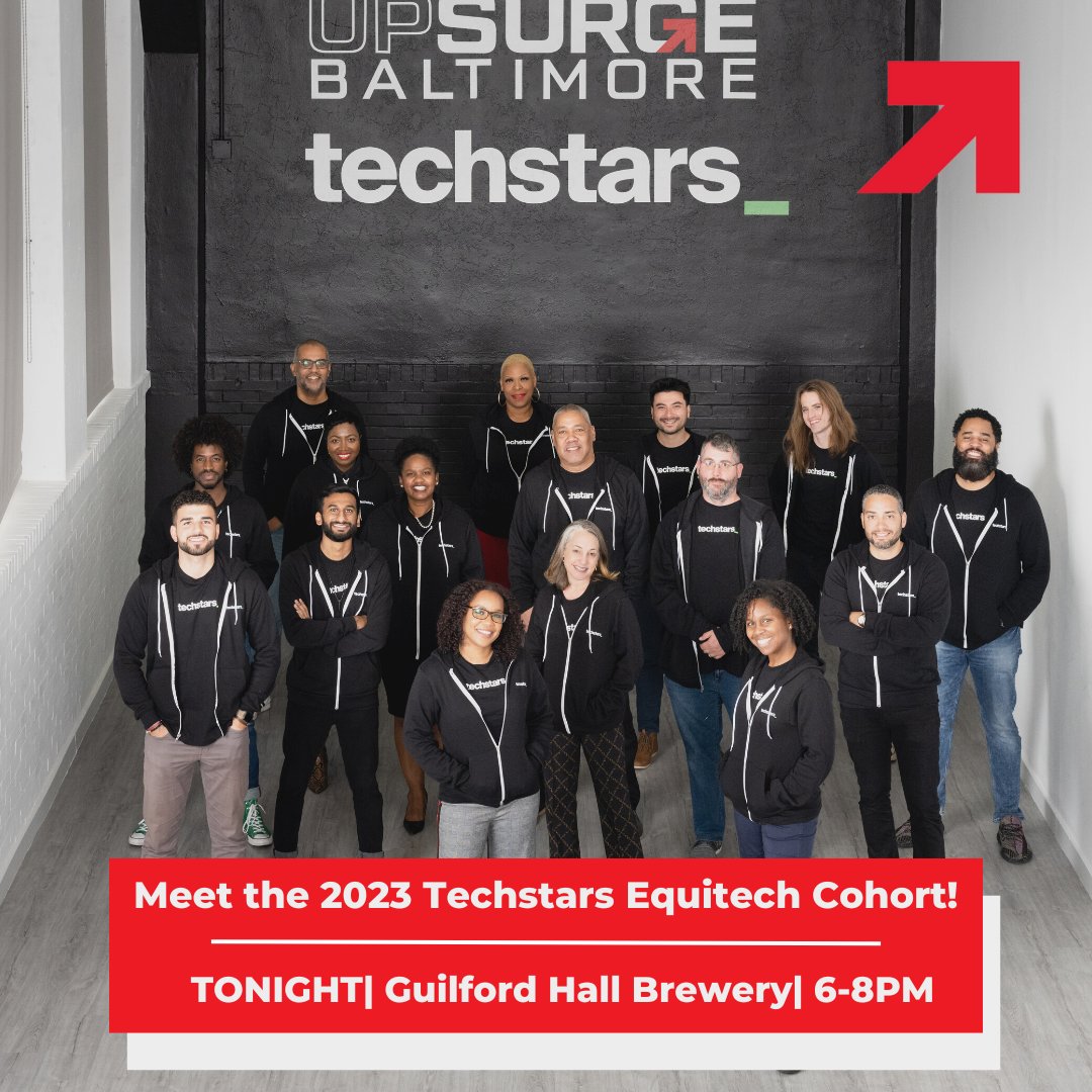 upsurgebmore's tweet photo. Today is the FIRST #Equitech Tuesday of 2023 as we welcome the 2nd cohort of Techstars Equitech↗️
-
10 game-changing entrepreneurs are truly emphasizing two things; #ThisIsEquitech and #BetonBaltimore
-
#networking #techstars #Bmoretech #investors #techfounders #techtalent https://t.co/3q3f7r8XgL