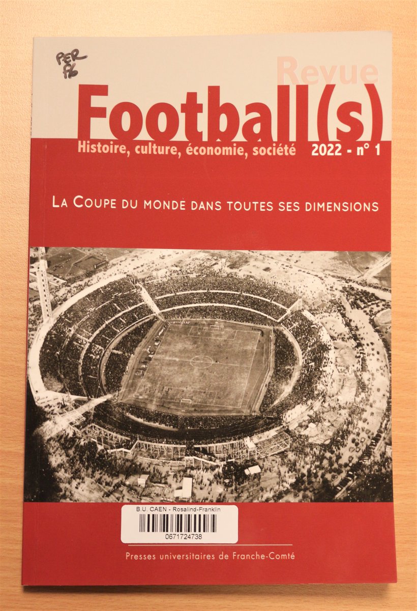 BibSTAPS's tweet photo. 🆕Nouvel abonnement 2023 !
"Revue Football(s)"
Le n°1 est consacré à la Coupe du monde
#STAPS #STAPSCaen https://t.co/NSfJoMMElZ