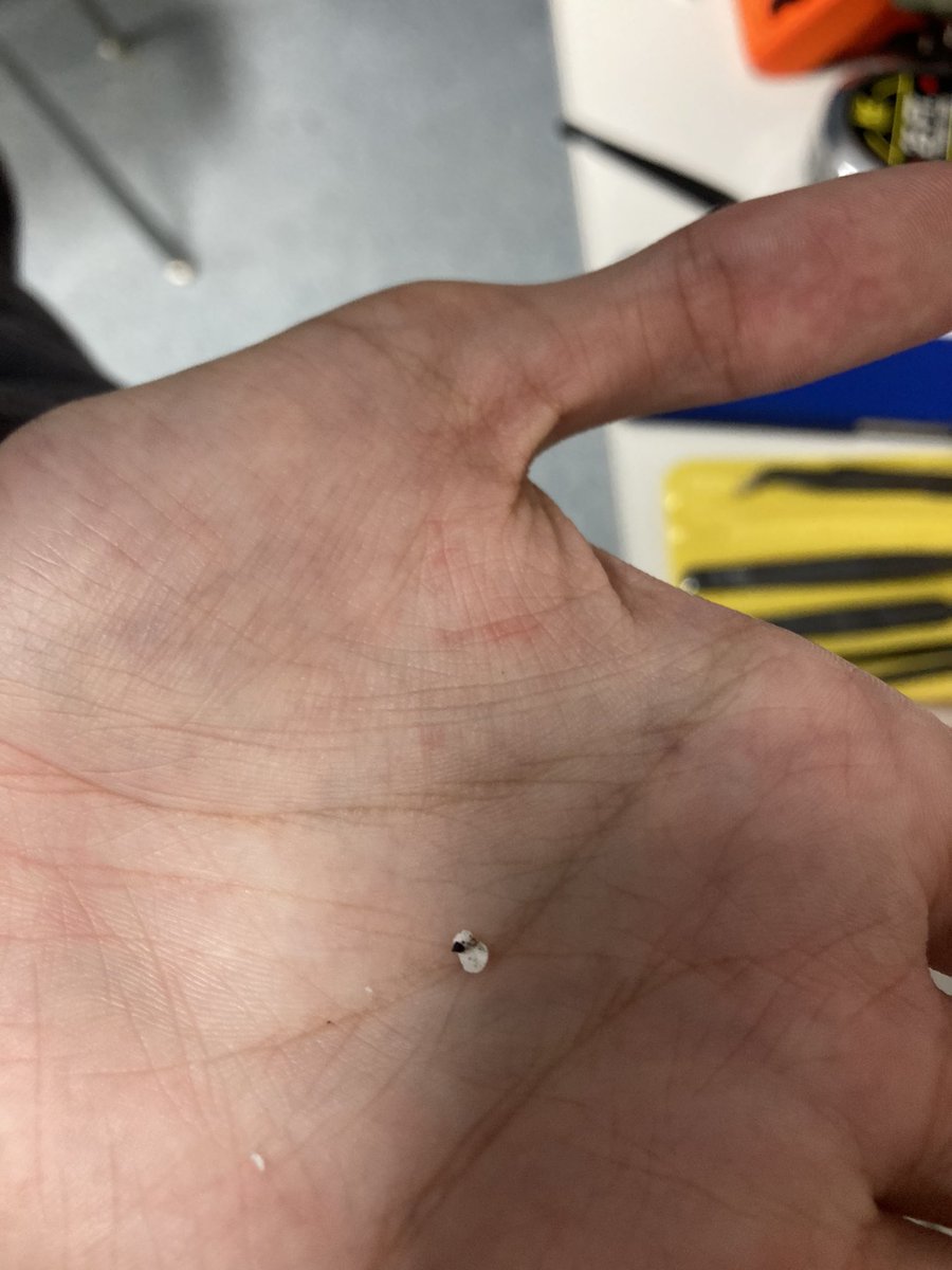 ProjMakerspace's tweet image. Repairing a silly, tiny clog in my @Prusa3D with assistance from a Makerspace alumni. 

2023 resolution - learn to better maintain printers!