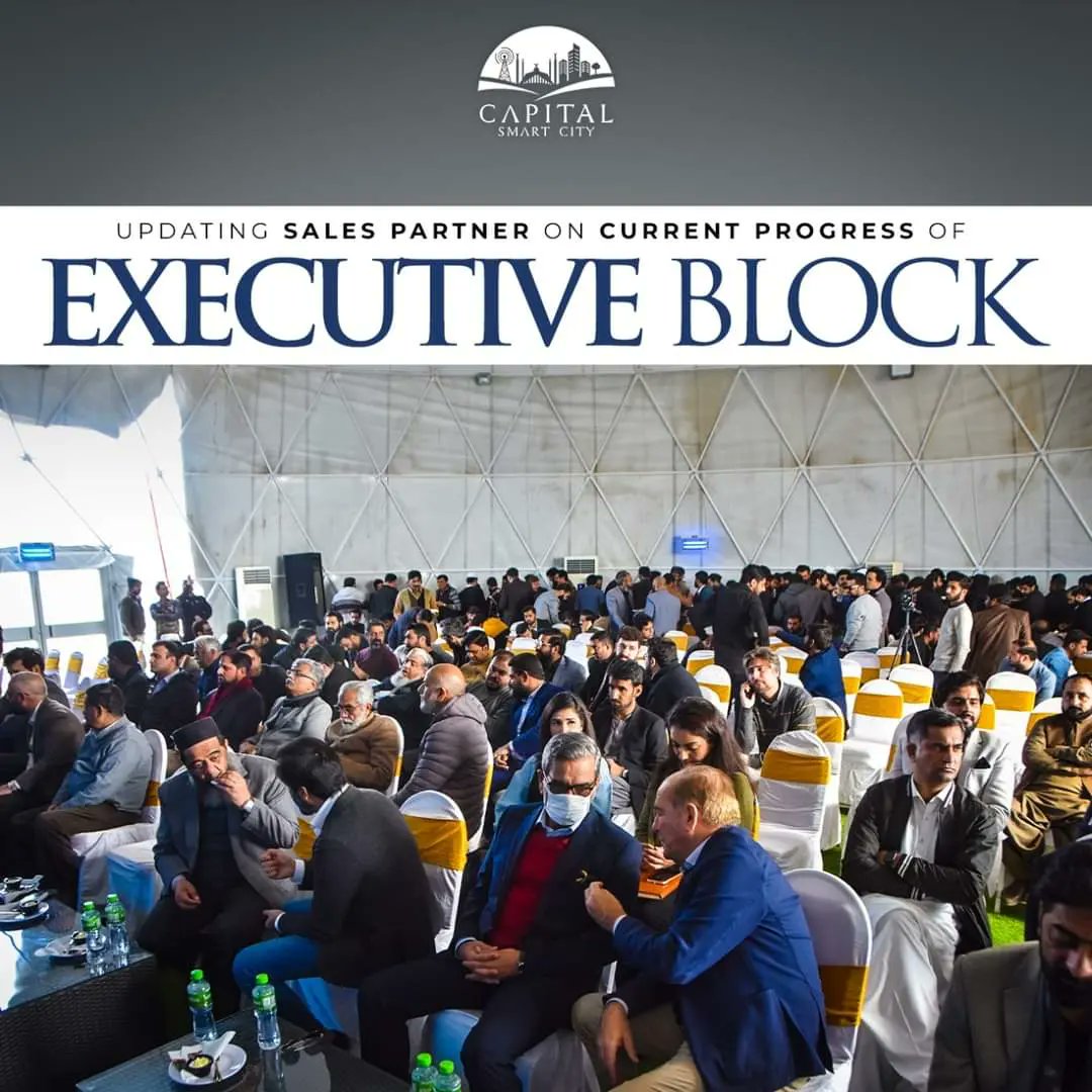 We recently briefed our Sales Partners about the Executive Block in Capital Smart City. The development updates were highlighted to encourage a vision of forward thinking and vigour.

#SmartCity #CapitalSmartCity #ExecutiveBlock #ExecutiveDistrict #SalesPartner #DevelopmentUpdate