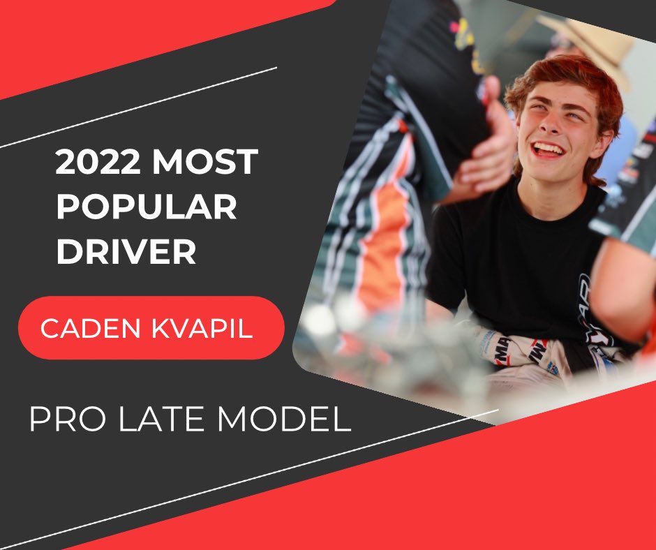 🥁 Introducing.. 

2022 season Most Popular Drivers <a href="/JacobHeafner/">Jacob Heafner</a> and <a href="/CadenKvapil/">Caden Kvapil</a> 🥇