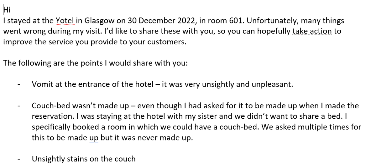 McShnibb's tweet photo. @YotelHQ I just submitted this feedback to you. https://t.co/pTTz83Q5Sh