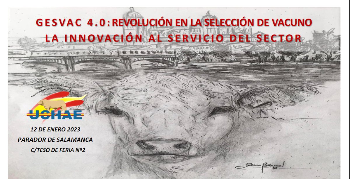 ITACYL's tweet photo. Revolución en la selección de vacuno. La innovación al servicio del sector. Jornada en el marco del GO @gesvac 4.0.
📅 Jueves, 12 enero
📍 Parador de Salamanca
ℹ️ https://t.co/Mrnqw8QRRo
#ITACyL #FECL @cobadu_coop @hazifundazioa #uchae #imasde #abelur @RevistaFrisona https://t.co/AeUE57OoEv