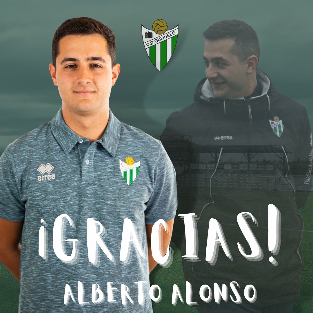 🔚 𝗕𝗔𝗝𝗔 | Alberto Alonso no continuará en el club lo que resta de temporada 

🤝🏼 Desde el <a href="/clubdepguijuelo/">Club Deportivo Guijuelo</a> queremos agradecer al técnico su profesionalidad y le deseamos la mayor de las suertes en su nueva andadura 

❗️Gracias <a href="/alberto_ag15/">alberto</a> ❗️

#CDGuijuelo | #TodoalVerde 💚