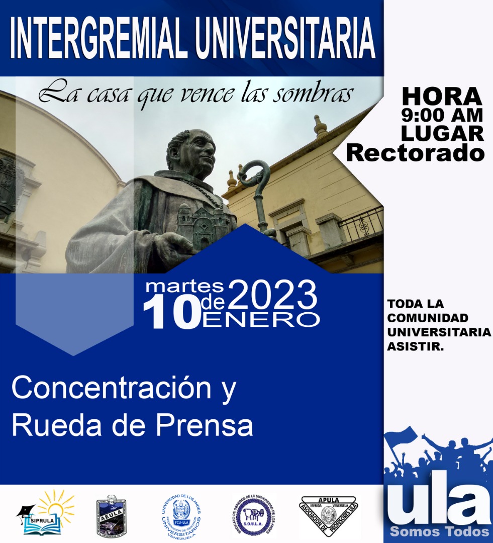 HOY 09:00AM en Rectorado ULA