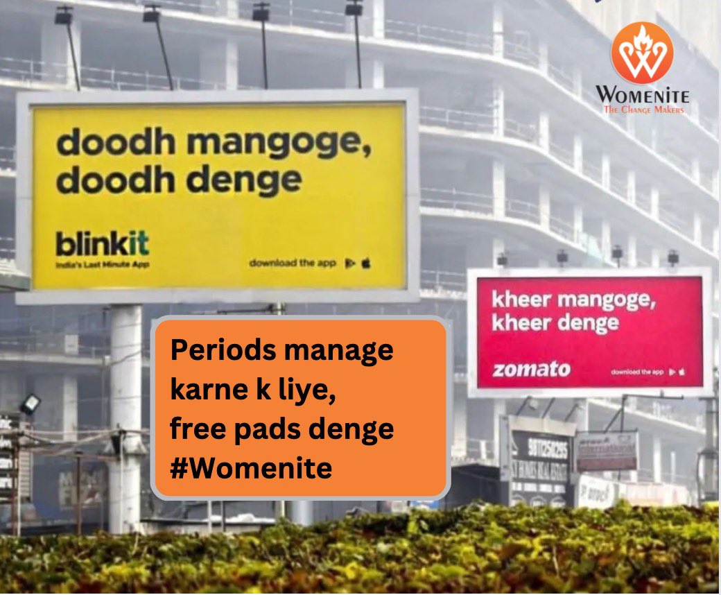 womenite's tweet image. Continuing with our commitment towards #EndPeriodPoverty 
Till 2022, our team has been successful in providing over 12 lakhs sanitary napkins for free, and the journey is still on. 
#periods #MenstruationMatters #Womenite 
#trending #blinkitzomatotrend #blinkitzomato