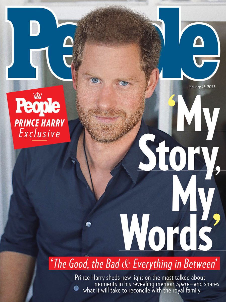 people's tweet photo. Prince Harry Tells PEOPLE: 'Spare' Is a Raw Account of the 'Good, the Bad and Everything in Between' https://t.co/ePLjwzrWPn https://t.co/BNOJ4Flc2x