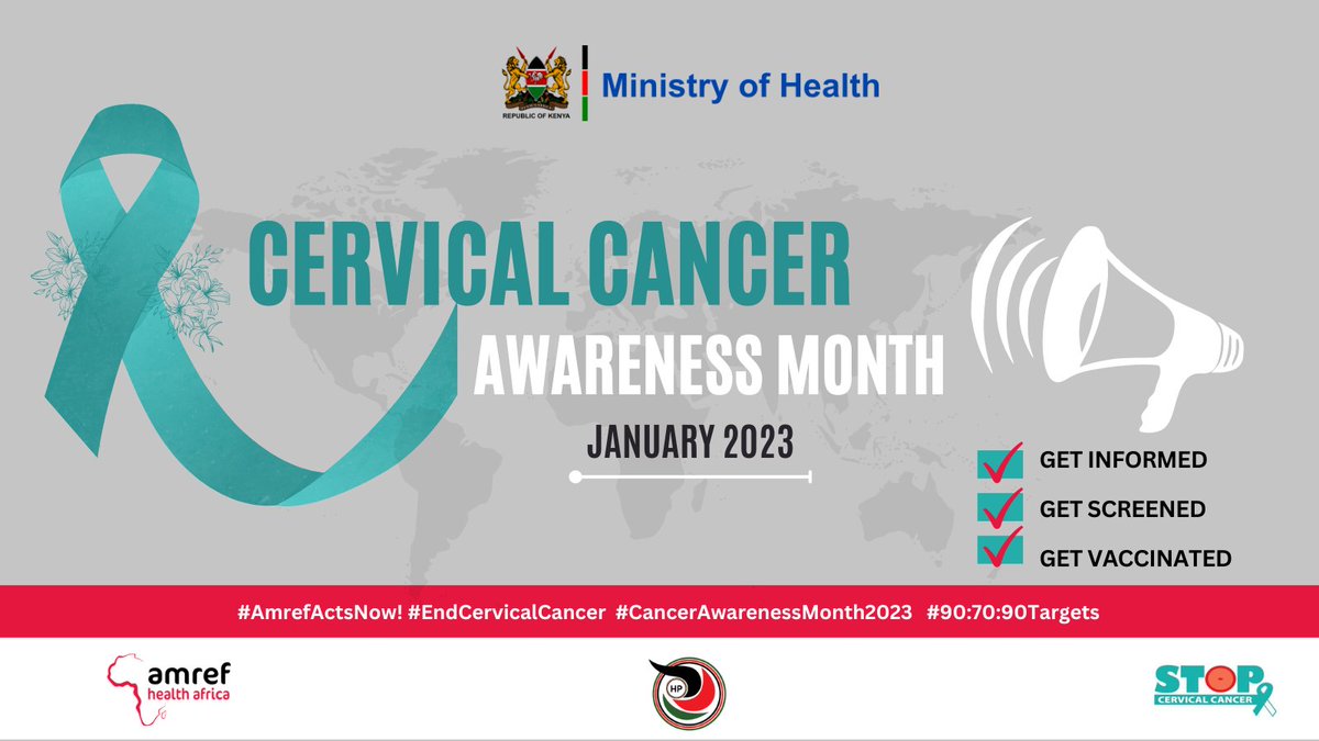 #DYK Women living with HIV are 6⃣ times more likely to develop cervical cancer compared to women without #HIV? An estimated 5⃣% of all cervical cancer cases are attributable to #HIV 
✅Get informed
✅Get screened
✅Get vaccinated
#CervicalCancerAwarenessMonth #StopCervicalCancer