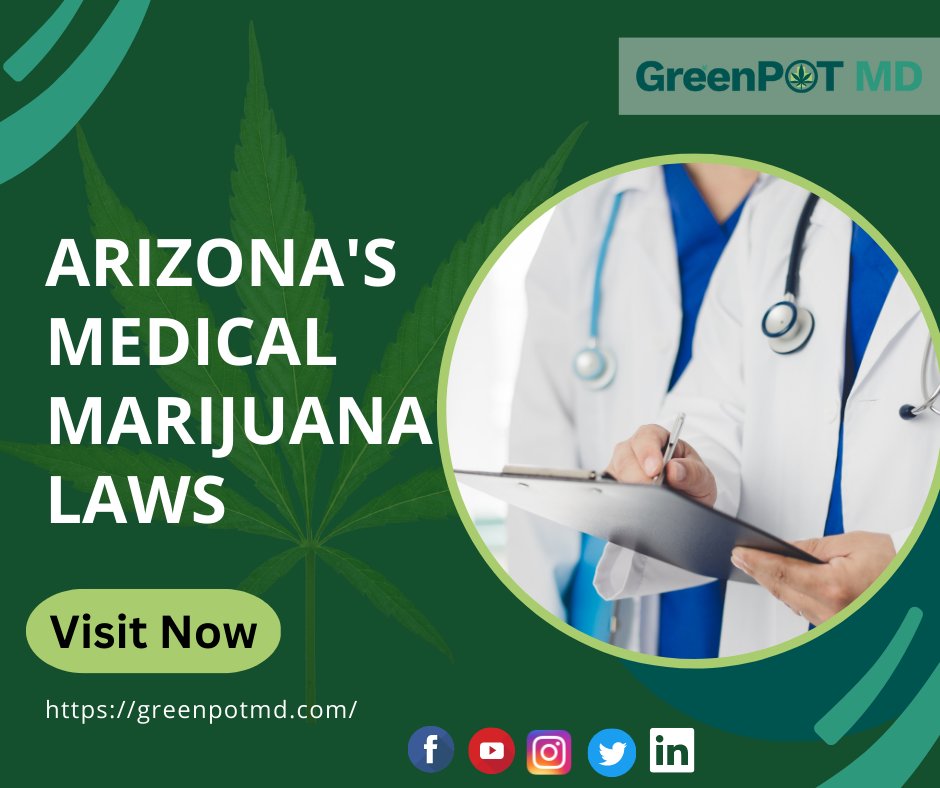 For detailed information on Arizona Medical Marijuana Laws, Its Possession Limits, and Penalties, follow GreenPot MD
#arizona #cannabis #cannabiscommunity #greenpotmd #cannabissociety #cbd #420daily #highlife #420community #arizonalaw